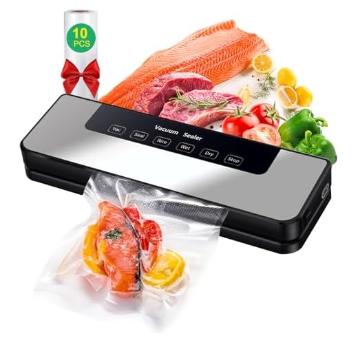 Macchina Sottovuoto per Alimenti Professionale 65 kpa Hilifix, Con sigillo più lungo da 30mm Sigillatore sottovuoto per alimenti freschi sia secchi che umidi, buste per aspirare inclusi