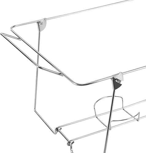 Miniatura 7 de Soporte de alambre para bufé, paquete de 24 estantes de tamaño completo para bandejas de servir platos, calentadores de alimentos, suministros de