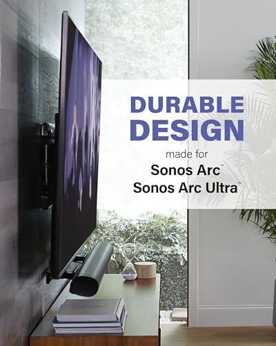 Soporte de pared Sanus para barra de sonido Sonos Arc extensible blanco 7