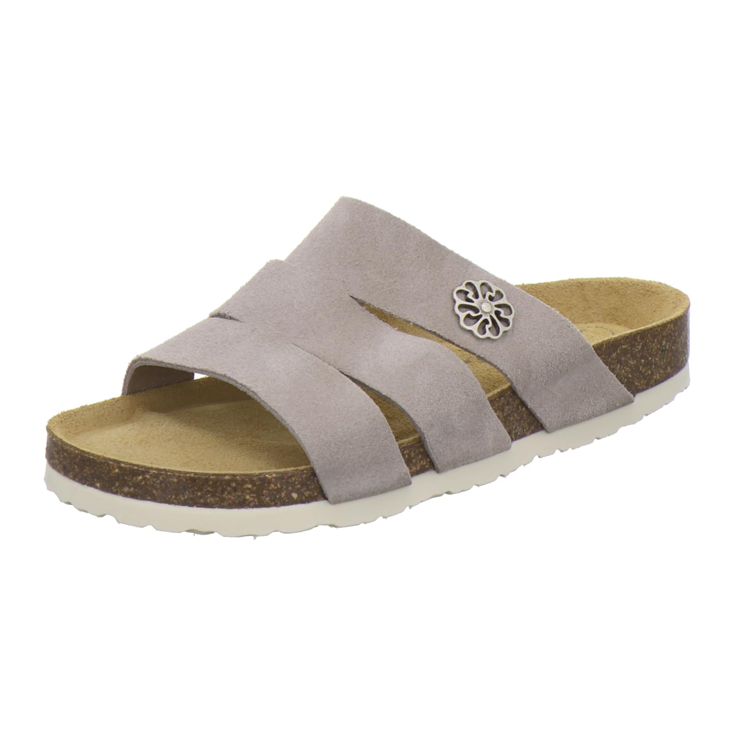 AFS-Schuhe 2113 Mules confortables pour femme en cuir véritable, chaussures de travail pratiques, pantoufles, fabriquées à la main en Allemagne