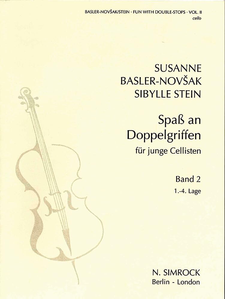 Fun with double stops Volume 2 recueil exercices violoncelle double corde