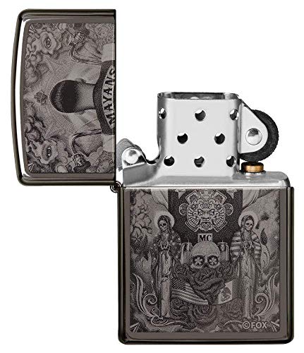 Zippo Unisex's Mayans M.C. Pocket Lighter, Black Ice, One Size, 5.5 x 3.8 x 1.2 cm - Image 4