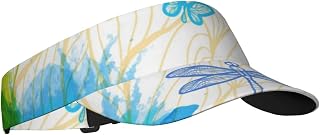 TOMPPY Fantasy Dragonflies Sun Sports Visor Hats Summer Caps Adjustable Sun Visor Caps for Women and Men