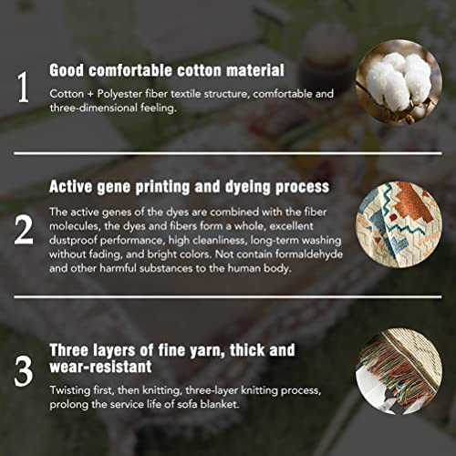 Tiowik Pink Bohemian Style Throw Woven Blanket With Tassel For Home Decoration Chair Couch Sofa Bed Beach Travel Picnic Cloth Tapestry Shawl Cozy Cotton (Pink 63×51 Inches) #TOP2