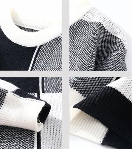 Men's Classic Crew Neck Long Sleeve Thickened Winter Pullover Casual Y2k Knitted Sweater2