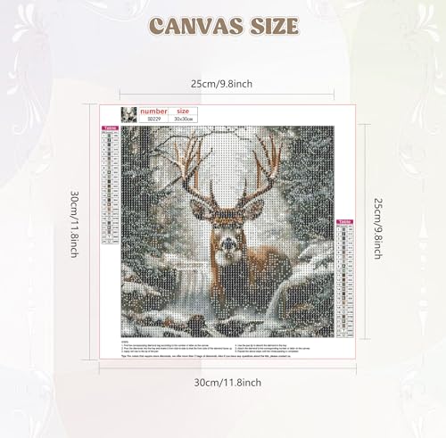 Image of QENSPE Diamond Art Kits for Adults, Antelope Diamond Painting Kits