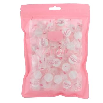 100Pcs/Pack Compressed Face, Non-woven Fiber Skin Care DIY, Cotton Skin Care Wrapped Masks