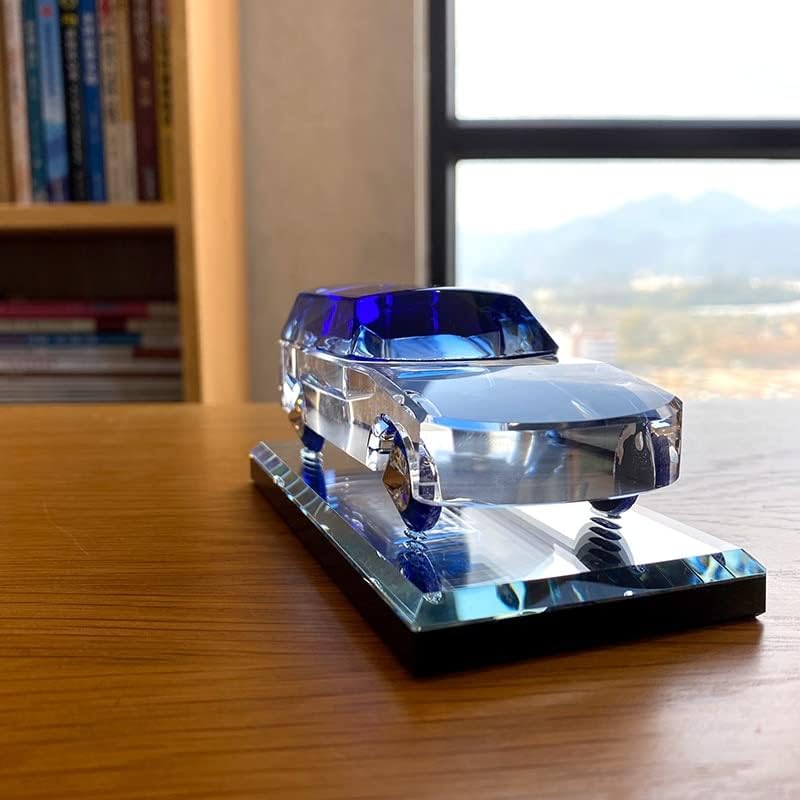 Crystal Car Model Figurine Glass Car Model Paperweight Car Interior Perfume Bottle Ornament Home Table Decor Kids