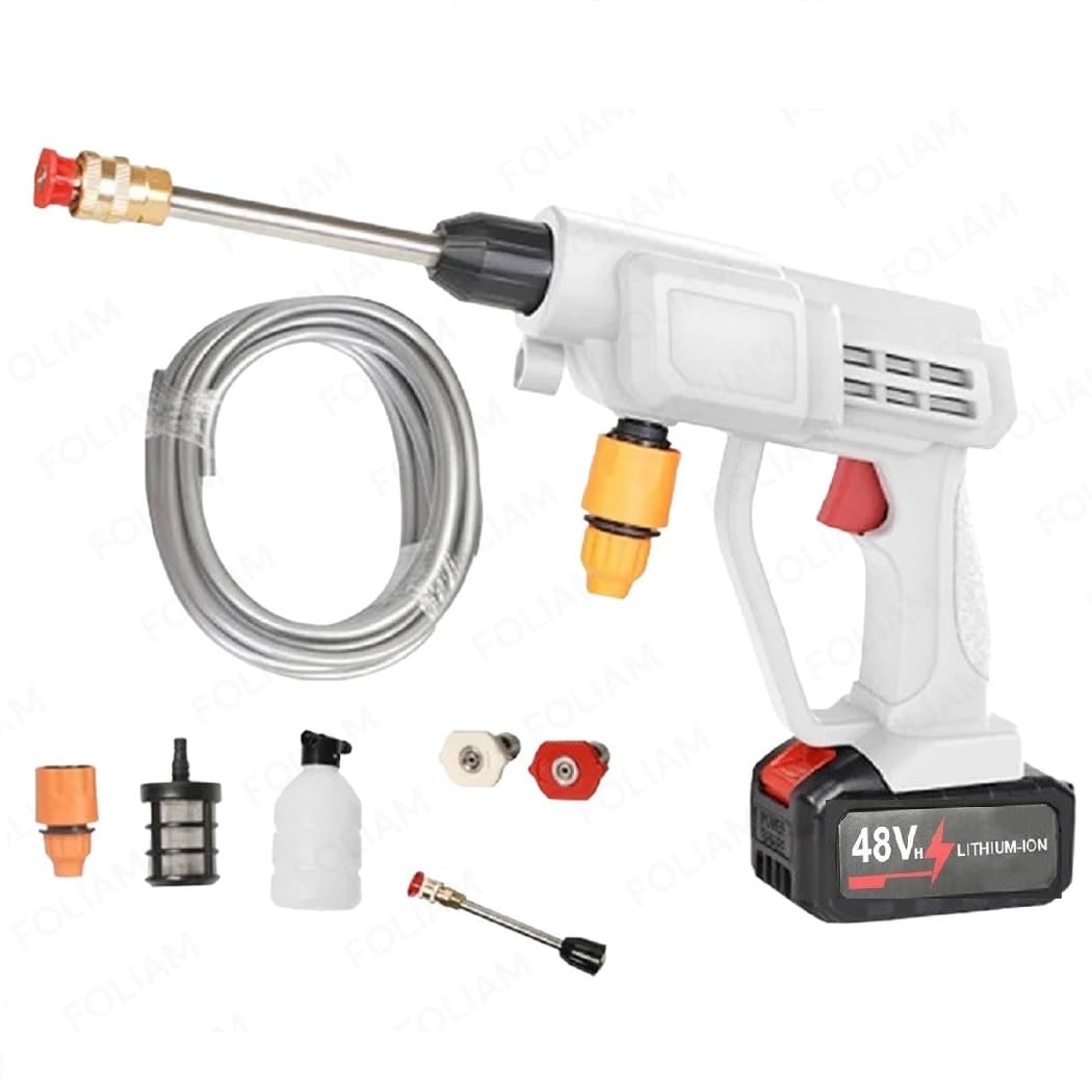 See full amazon price history chart for Foliam Heavy 48V Portable Pressure Washer with Rechargeable 12000Mah Battery 30min Cordless Pressure Washer Gun | Cordless Power Washer Gun | Handheld Pressure Washer for Car Floor Cleaning (Model-4) Foliam Heavy 48V Portable Pressure Washer with Rechargeable 12000Mah Battery 30min Cordless Pressure Washer Gun | Cordless Power Washer Gun | Handheld Pressure Washer for Car Floor Cleaning (Model-4) (B0D6W33Z5R) Amazon Price History, Amazon Price Tracker