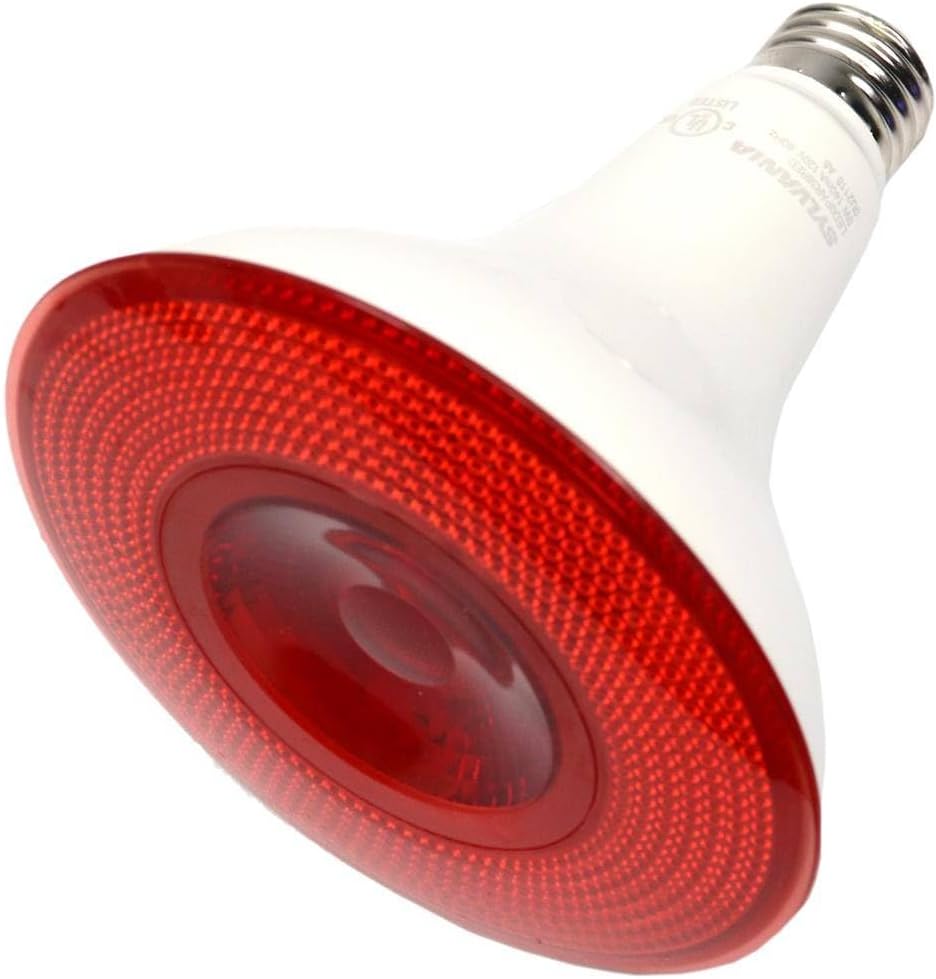 Sylvania LED Flood PAR38 Yellow Bug Light Bulb, Efficient 9W, Non-Dimmable, 5 Year, E26 Medium Base - 1 Pack (40822)