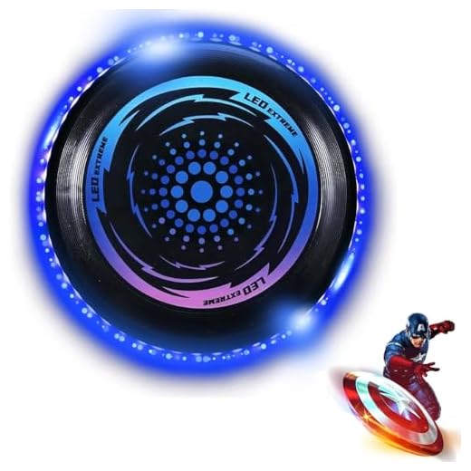 Disco Volador Iluminado led,Night Glow Frisbee Organic Ultimate con 49 LED,Frisbee de Competición Funsport,Disco Ultimate Frisbee,Regalo de cumpleaños y Navidad para niños y Adolescentes