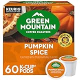 Green Mountain Coffee Roasters Pumpkin Spice, Keurig Single-Serve K-Cup Pods, Light Roast Coffee, 60 Count (6 Packs of 10)