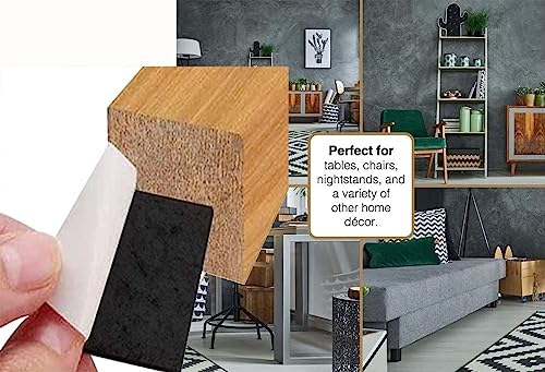 Image of DIY Crafts 1.5 inch x 5 inch, Non-Slip Furniture Pads Rubber Furniture Pads Ideal Furniture Grippers Self-Adhesive Furniture Grips for Furniture Feet Non-Skid Furniture Pad Floor Protector (20)