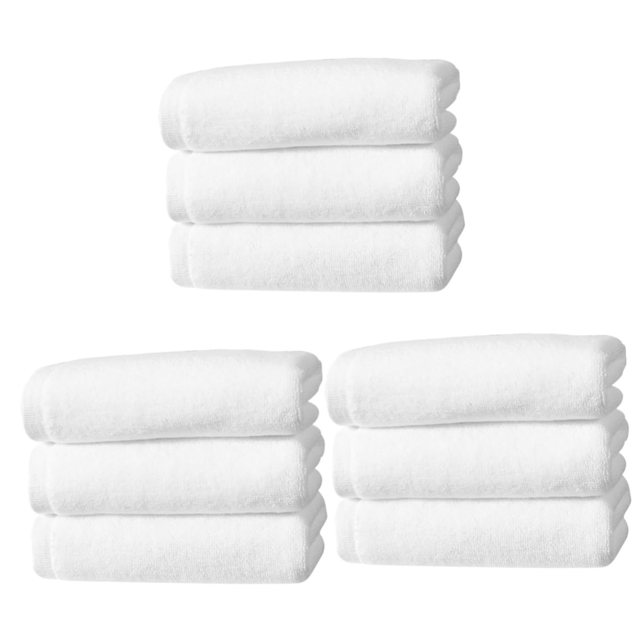 Alipis 3 Set Asciugamano Da Bagno Morbido Per Il Viso Altamente Assorbente Pulire Salvietta Asciugamano A Nido D'ape Strofinacci Da Cucina Asciugamani Da Bagno Cotone Bianca 3 Pezzi * 3