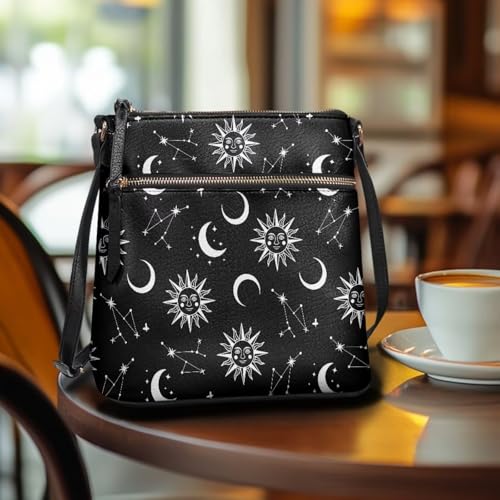 Leather Purse for Women, Small Leather Hobo Bag for Women Fashion Travel Sling Purse Zippered for Girls3