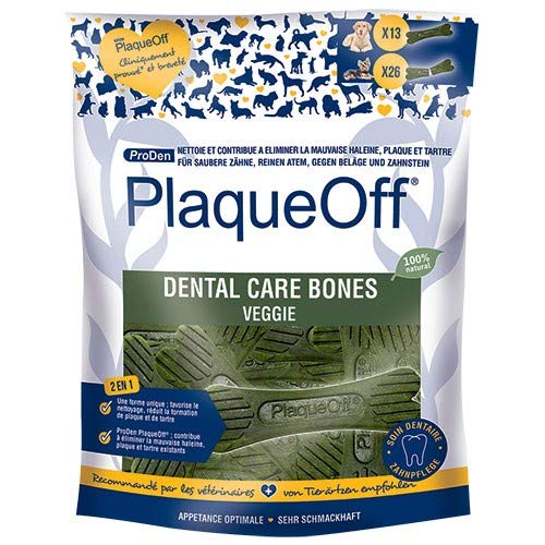 Proden Plaqueoff Dental Care Bones Veggie Friandises/Biscuits 485 g