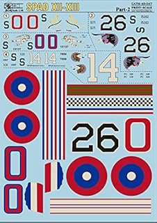 Print Scale 48-047 - 1/48 Decal for Spad XLL-WIII Part-2