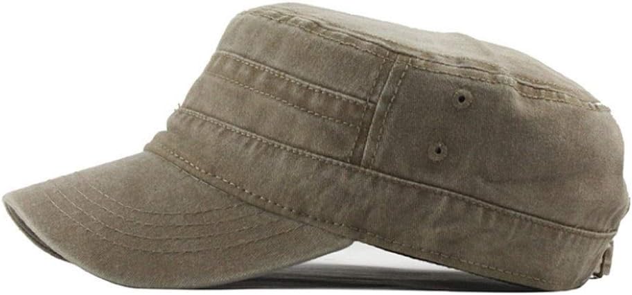 Classic Premium Army Cap Military Style Army Men Low Profile Summer 100% Cotton Adjustable Fiddler Plain Flat Cadet Baseball Cap Retro Painters Sailors Chapeau Unisex Beige