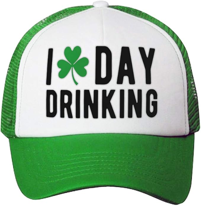🍀☘️ St. Patrick's Day Outfit Idea: Lucky Trucker Hat!