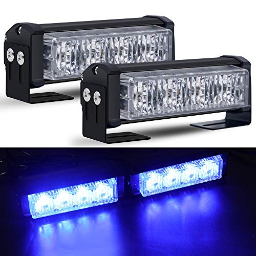 Price comparison product image LED Emergency Strobe Lights,  Calevin Recovery Roof Top Warning Beacon Mini Light Bar 18 Flashing Modes Hazard Police Light for 12V Vehicles