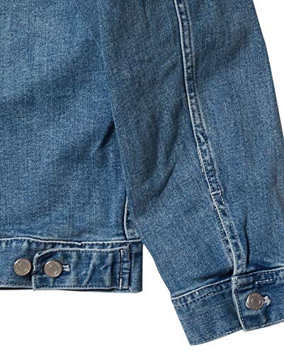 J.Crew Mercantile Women's Cropped Embroidered Denim Jacket, Vintage Light Tide Blue Wash, S