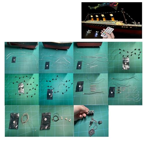 Hosdiy RC Sound LED Light Kit for Lego Titanic Ship - Compatible with Lego 10294 - Lighting Kit (Only Light, No Building Model)