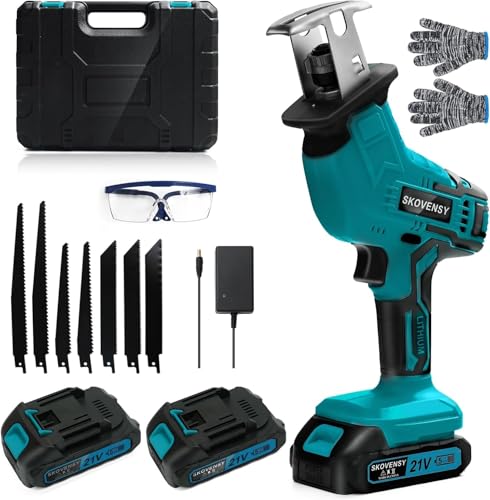 電動ノコギリ レシプロソー 2個バッテリ ノコギリ のこぎり 電動カッター...