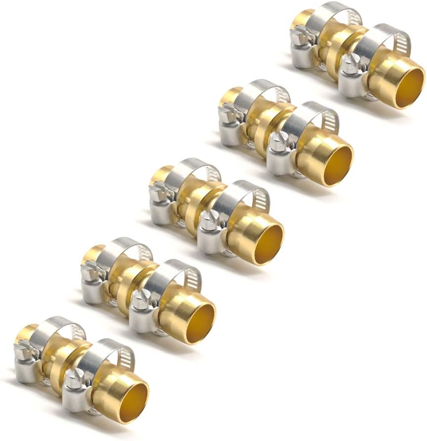 5 Pack Aluminum Garden Hose Connector Water Hose Repair