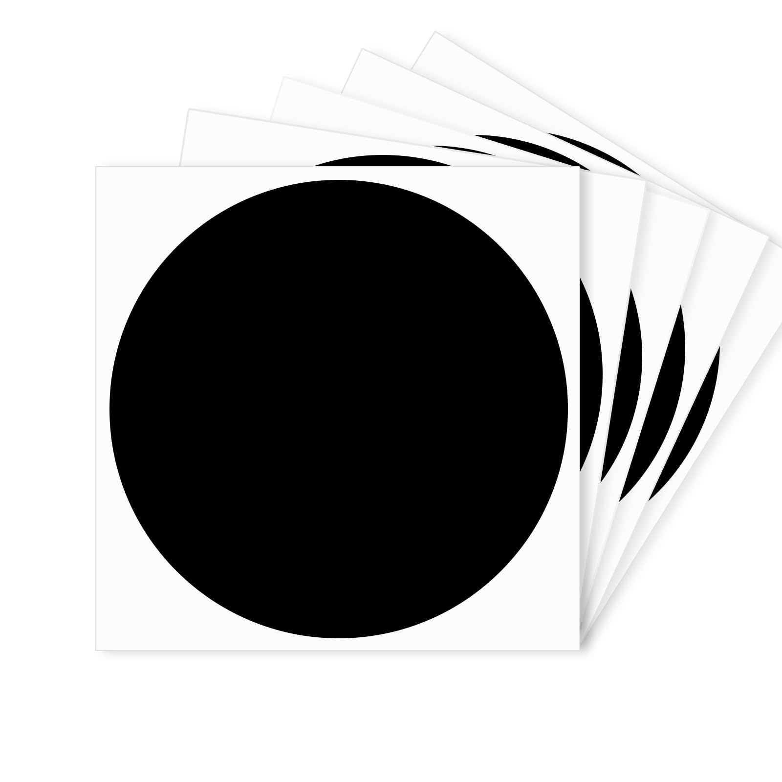 STARLIBOO Black Dot Stickers, 4 Inch Removable Circle Stickers, Round Price Stickers, Writeable Stickers for Office, Garage, Sale, Yard Sale