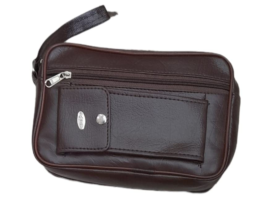 psh Men's Genuine Leather Cash Pouch/Money Carrying Pouch/Multipurpose travel Pouch Leather Big Wrist Clutch Bags Business Handbag Sling Bag,Document Carry Bag,Shop Bag, High-capacity-picture-21