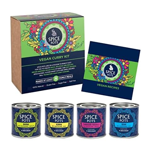 Spice Pots Vegan Curry Kit with Recipes Cover