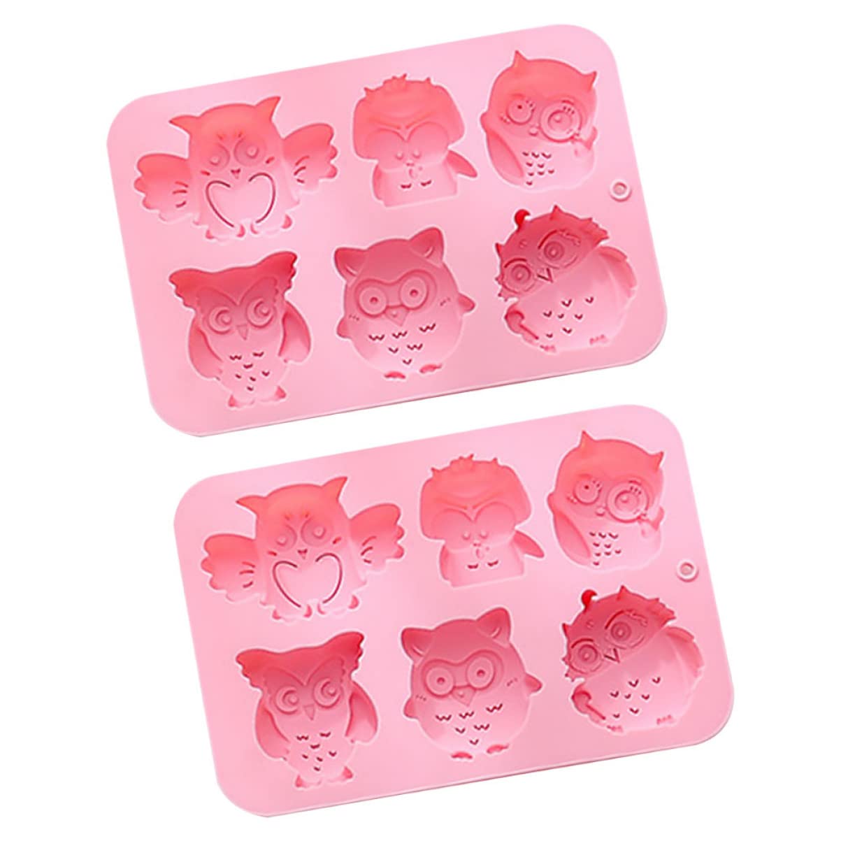 ABOOFAN 6pièces Moule à Gâteau Silicone Forme De Hibou Créatif Pour Pâtisserie Pratique Et Facile à Nettoyer Pour Événements Festifs Et Décorations