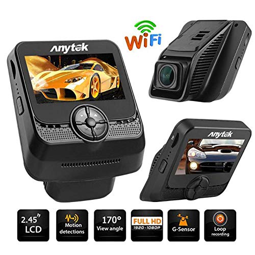Preisvergleich Produktbild YSHtanj Auto DVR Auto DVR Auto DVR A50 Auto DVR Kamera 2,45 Zoll WiFi 1080p Full HD Dashcam G-Sensor Video Recorder