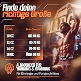 MADGON Boxhandschuhe aus bestem Material für Lange Haltbarkeit – Männer und Frauen Kickboxhandschuhe für Kampfsport, MMA, Sparring, Muay Thai und Boxen 10 12 14 16 oz inkl Beutel - 5