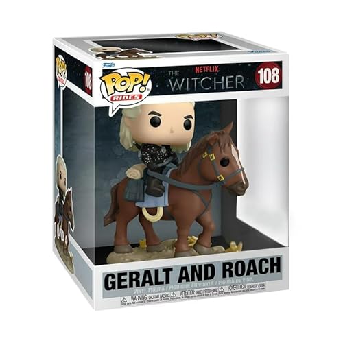 Pop! Ride Deluxe: Witcher - Geralt And Roach Exclusive Pop Vinyl Figure #TOP1
