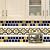 4 in Ceramic Tile Gloss 4 1/4" Box of 10 Piece for Bathroom Wall and Kitchen Backsplash (Cobalt Blue) by Tenedos