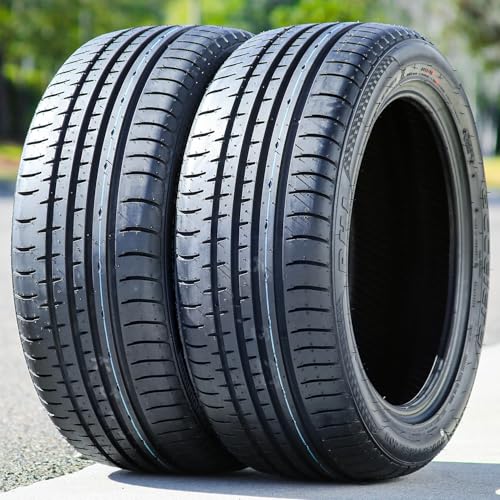 Set of 2 (TWO) Accelera Phi All-Season Passenger Car High Performance Radial Tires-215/45R18 215/45ZR18 215/45/18 215/45-18 93W Load Range XL 4-Ply BSW Black Side Wall UTQG 400AA