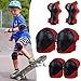 protection roller enfant，pour Enfants Genouillères Coudières Coussins Poignet Kid's Protective Gear ，Protection Coudières Protège-Poignets Taille Réglable pour Roller Vélo Trottinette Ski Patinage