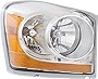 Evan-Fischer Headlight Assembly Compatible with 2004-2005 Dodge Durango Halogen Chrome Interior Passenger Side