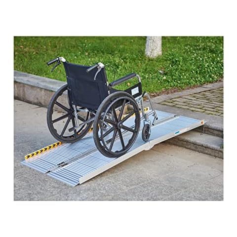 Wheelchair Ramp 5FT, gardhom 60" Lx28.3 W Aluminum Portable Folding Handicap Ramp for Home Threshold Doorways Steps Curb Vehicle Entry Scooter Stairs Driveway Vans Cover