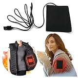 USB Heating Pad Electric Cloth Heater Pads Outdoor Portable Heating Pads Fast-Heating for Back and Shoulder Charging Warm Heating Pad