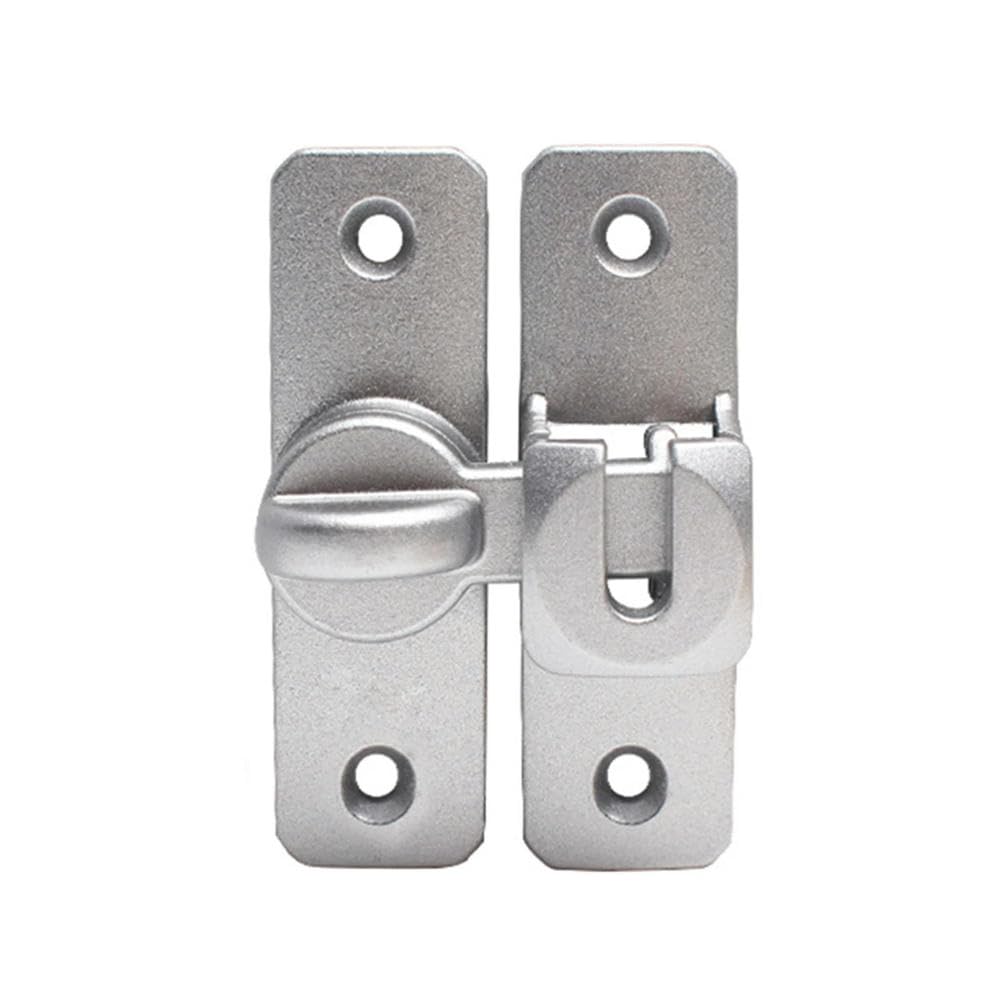 Door Lock, Sliding Door Latch Lock Multicolor Zinc Alloy Home Security(Silver)