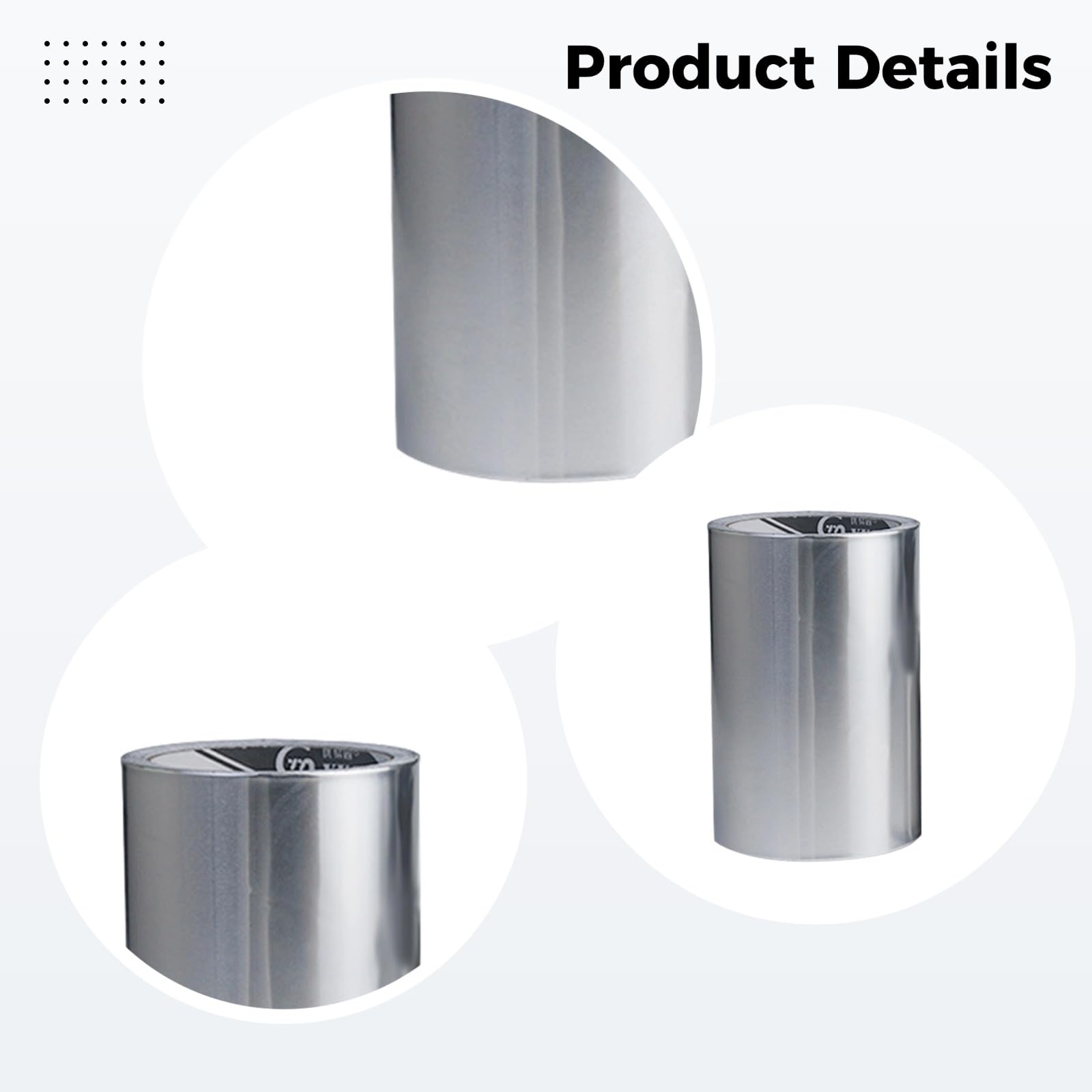 Aluminiumfolienband aus reinem Aluminium, 20 cm breit x 10 m lang, hitzebeständiges silbernes Dichtband für Küche, Topfreparatur und HVAC-Rohrleitungen, leicht anzubringen, mit starker Haftung