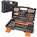 Produktbild Heimwerker Sets, 56 teiliges Werkzeugkoffer für tägliche Reparatur und Heimwerker, Heimwerker-Werkzeugkasten inklusive Maßband, Präzisionsschraubendreher, Sechskantschlüssel usw. - HHK3B
