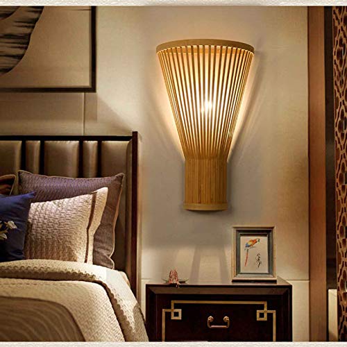 Uonlytech Paralume Bambù Stile Vintage Per Lampade Da Tavolo e Sospensione Decorazione Per Casa e Ufficio Facile Installazione Compatibile Con Lampade