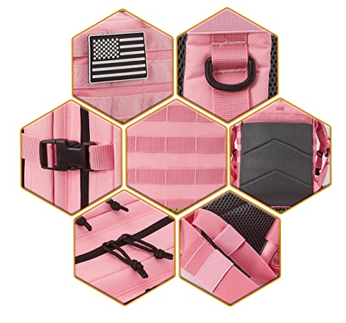 Qt&Qy 45L Military Tactical Backpacks For Women Gym Fitness Molle Army Assault Pack 3 Day Bug Out Bag Hiking Trekking Rucksack #TOP5