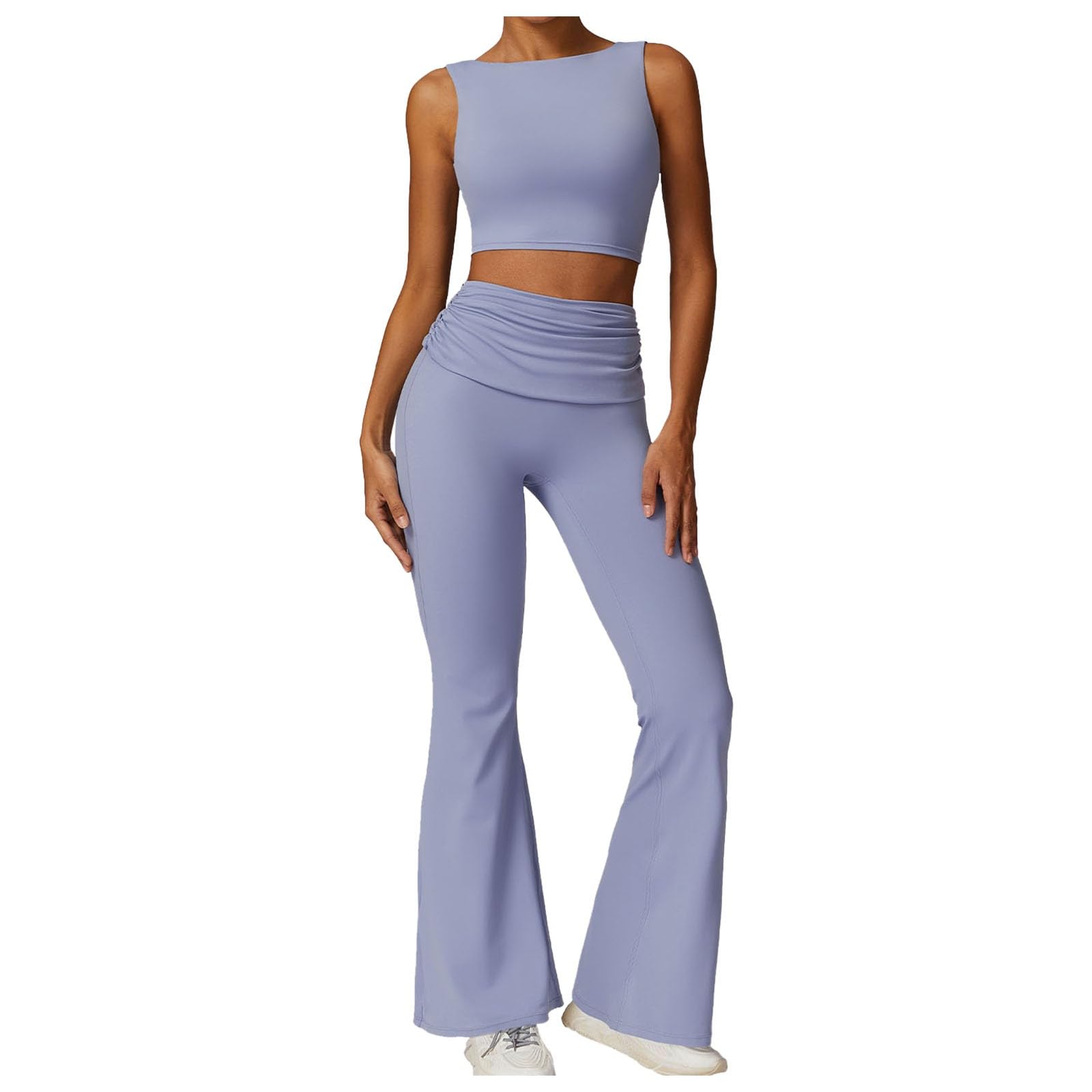 Generisch Conjunto de deporte para mujer, traje de yoga para mujer, traje de yoga, transpirable, de secado rápido, ropa de fitness