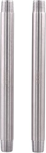 Miniatura 88 de 1/2" X 1/2" NPT Macho NPT Acero Inoxidable 304 Acoplamiento De Tubo De Acoplamiento De Acoplamiento De Tubo De Montaje 4" Longitud