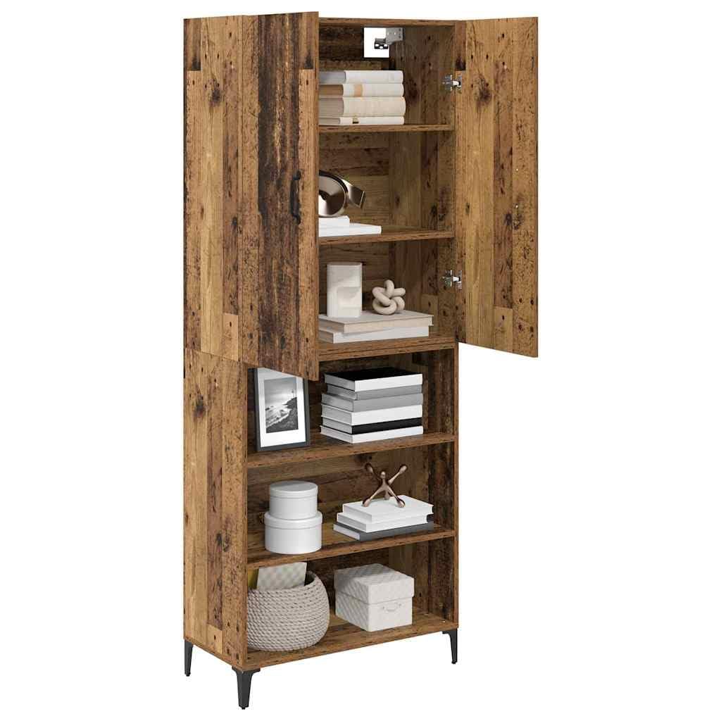 Highboard Madera 180 cm, Armario Alto 69,5 x 34 cm