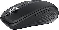 Logitech MX Anywhere 3S Wireless Mouse: 8K DPI Any-Surface Tracking, Quiet Clicks, MagSpeed Scroll, Compact Multi-Device - Graphite